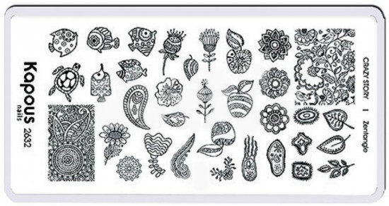 Пластина для стемпинга «Zentangel»