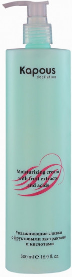 Сливки увлажняющие с фруктовыми экстрактами и кислотами