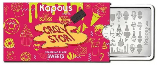 Пластина для стемпинга «Sweets»