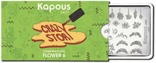 Пластина для стемпинга «Flower 6»