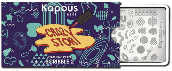Пластина для стемпинга «Scribble 2»