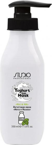 Маска для волос йогуртовая «Мята и Молоко»