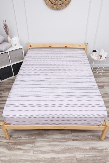 Простыня на резинке «Геометрия-компаньон»