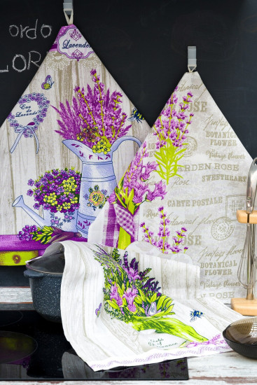 Набор полотенец кухонных «Букет лаванды»