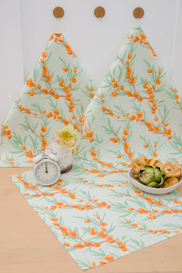 Набор полотенец кухонных «Облепиха»