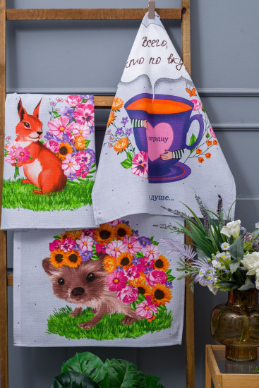 Набор полотенец кухонных «Цветочное настроение»