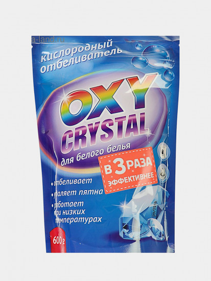 Отбеливатель-порошок кислородный для белых тканей «Oxy crystal»