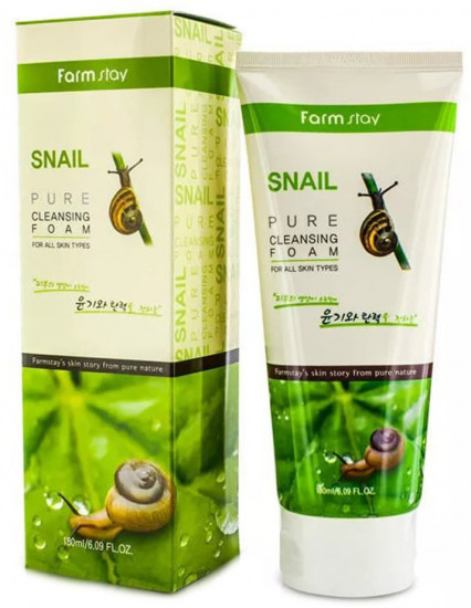Пенка для умывания с муцином улитки «Pure Cleansing Foam»