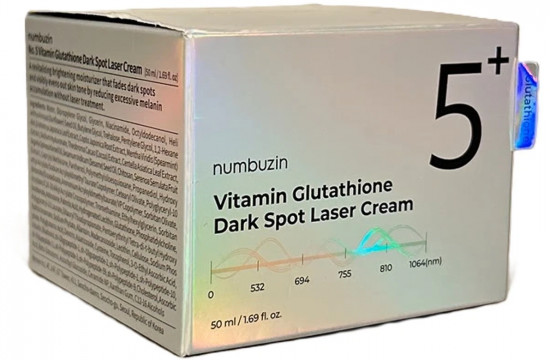 Крем для лица от пигментации с глутатионом «No.5+ Vitamin Glutathione Dark Spot Laser Cream»
