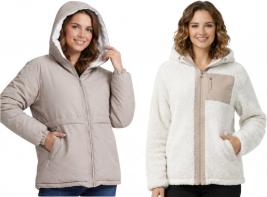 Двухсторонняя зимняя куртка