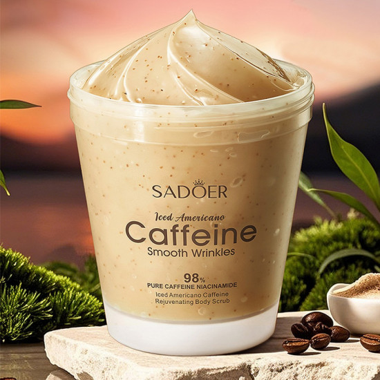 кофейный скраб для тела с кофеином и ниацинамидом «Iced Americano Caffeine Smooth Wrinkles Body Scrub»