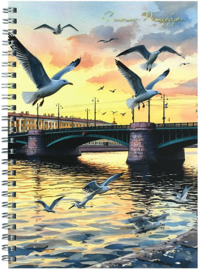Блокнот «Чайки у моста»