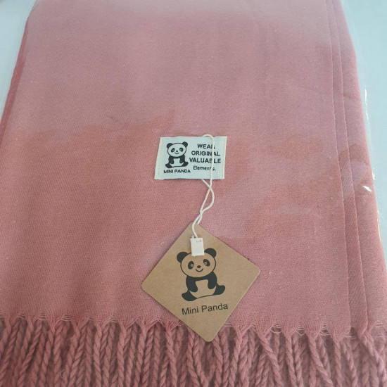 Платок однотонный женский с бахромой