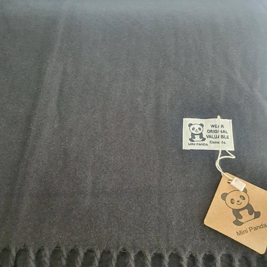 Платок однотонный женский с бахромой