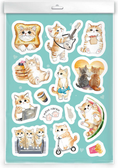 Набор наклеек «Мурчальные истории»