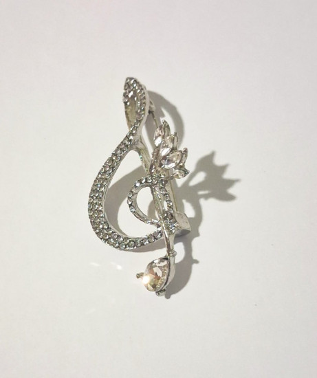 Брошь «Скрипичный ключ»