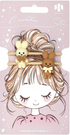 Набор резинок для волос «Зайки»