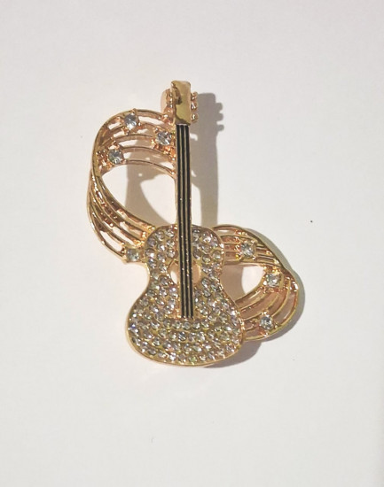 Брошь «Гитара»