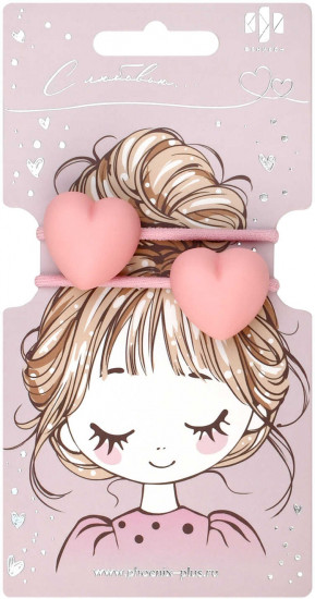 Набор резинок для волос «Сердечки»
