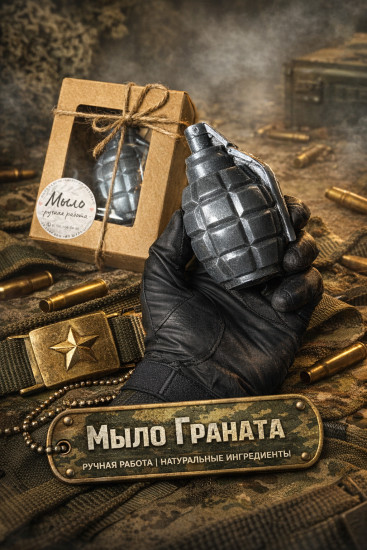 Мыло сувенирное в коробке «Граната»