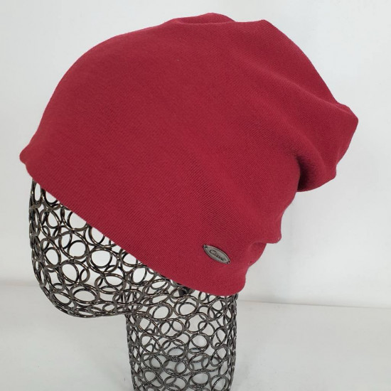 Шапка-лопатка одинарной вязки