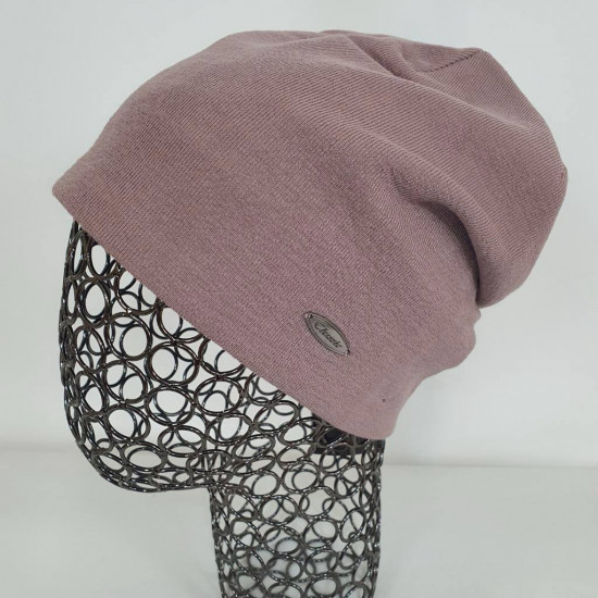 Шапка-лопатка одинарной вязки