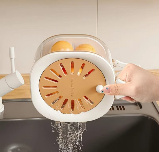 Контейнер для мытья и хранения фруктов и овощей с крышкой