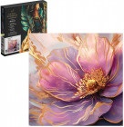 Картина по номерам с поталью «Розовый мак»