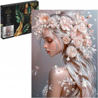 Картина по номерам с поталью «Девушка-весна»