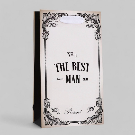 Пакет подарочный The Best man