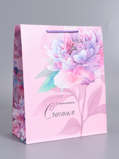 Пакет подарочный «С пожеланием счастья»