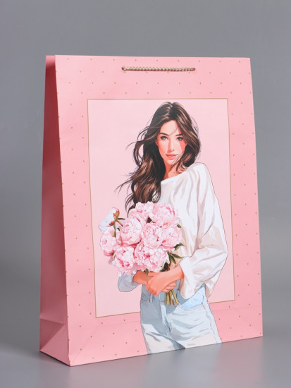 Пакет подарочный «Букет радости»