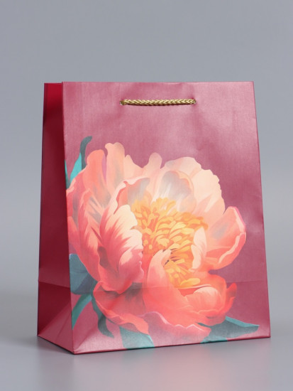 Пакет подарочный «Пион»