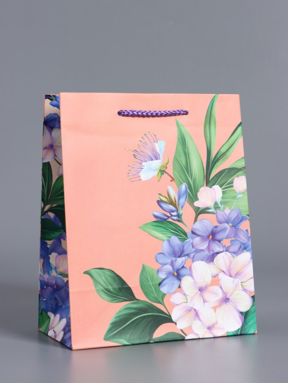 Пакет подарочный «Цветы эмоций»