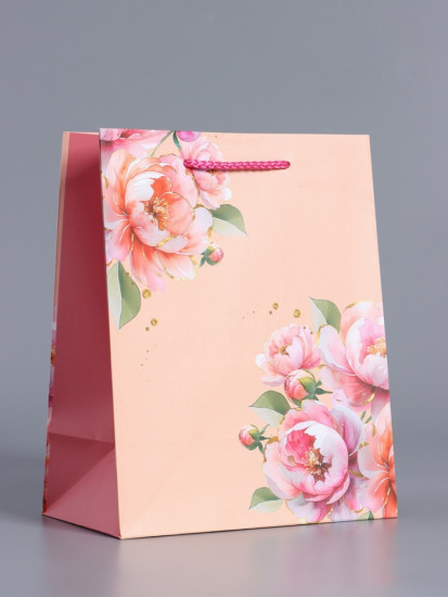 Пакет подарочный «Цветы»