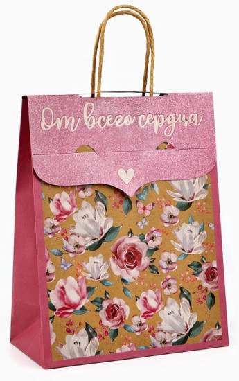 Пакет с клапаном «Цветы»