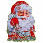 Плакат «Волшебный дед мороз в снежинках» 34,5x51,5