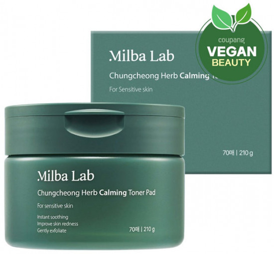 Тонер-пэды для лица «Chungcheong Herb Calming Toner Pad 70 Sheets»