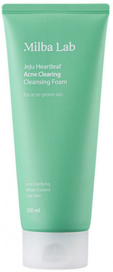 Пенка для умывания лица очищающая «Jeju Heartleaf Acne Clearing Cleansing Foam»