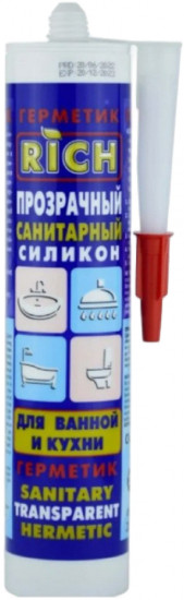 Герметик силиконовый санитарный, прозрачный