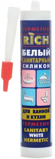 Герметик силиконовый санитарный, белый