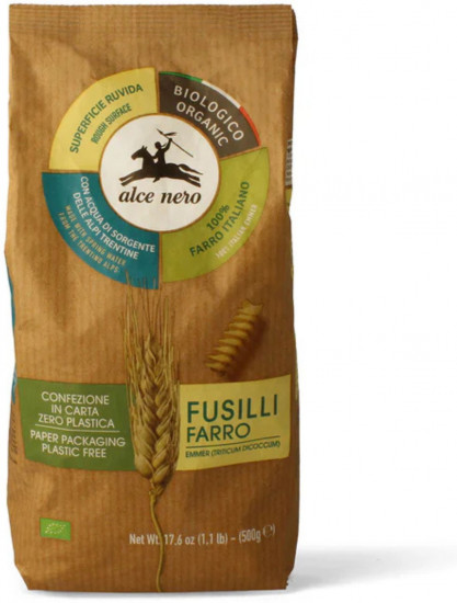 Фусилли органические итальянские макароны из полбы