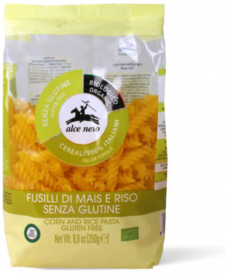 Фусилли органические итальянские безглютеновые макароны из кукурузы и риса