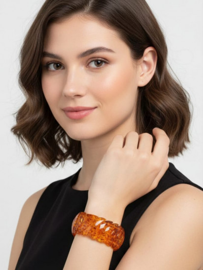 Браслет «Золотой янтарь», имитация