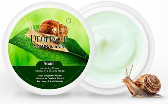 Питательный и восстанавливающий крем для лица и тела с муцином улитки «Natural Skin Snail Nourishing Cream»