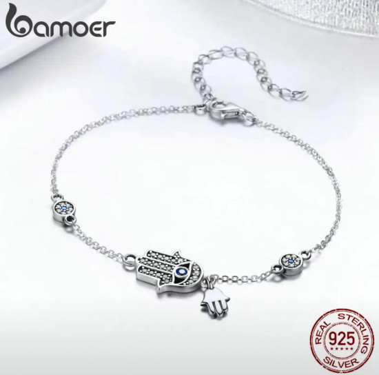 Браслет хамса и глаз павлина