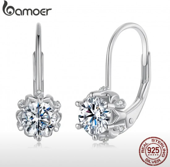 Cерьги с муассанитом