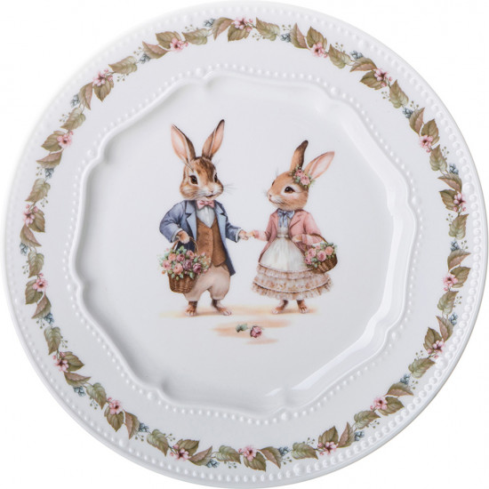 Тарелка закусочная «Rabbits family»