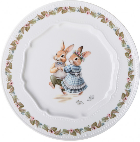 Тарелка закусочная «Rabbits family»