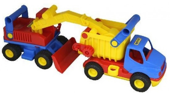 Набор игровой: автомобиль-самосвал и экскаватор колёсный